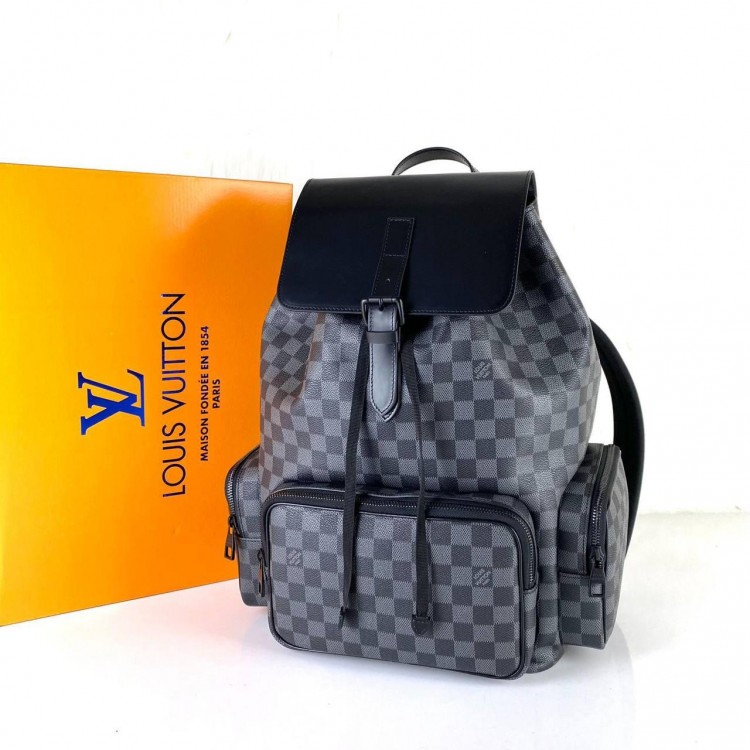 LOUİS VUİTTON TRİO BACKPACK DAMİER GRAPHİTE